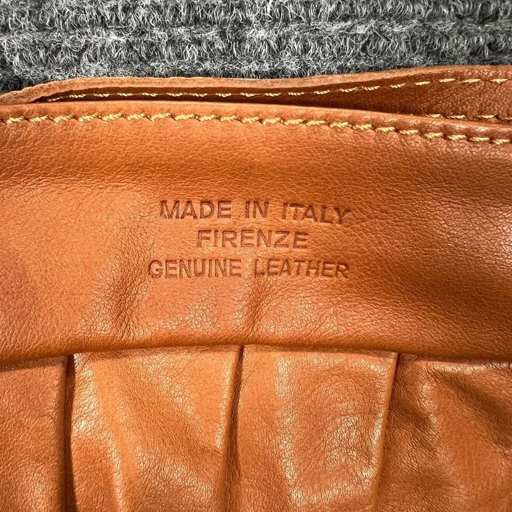 Firenze Italian Leather Handbag Womens Brown Satchel Florence Italy